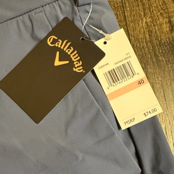 Callaway Vintage Indigo Men's Shorts NWT - Picture 2 of 4